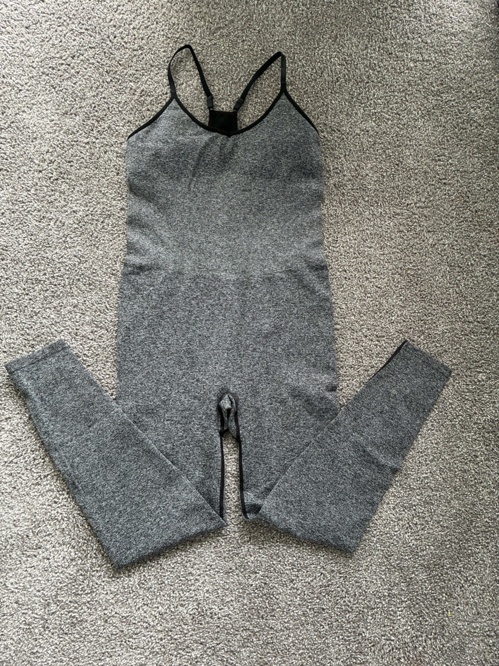 NWT PINK Victoria’s Secret grey Active Seamless Jumpsuit - Size M